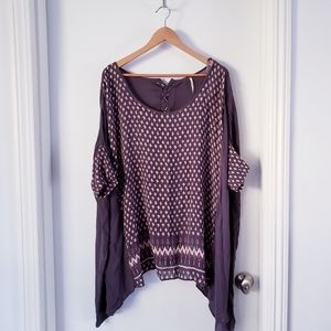 Free People Tunic Flowy  Oversized  Boho Dress